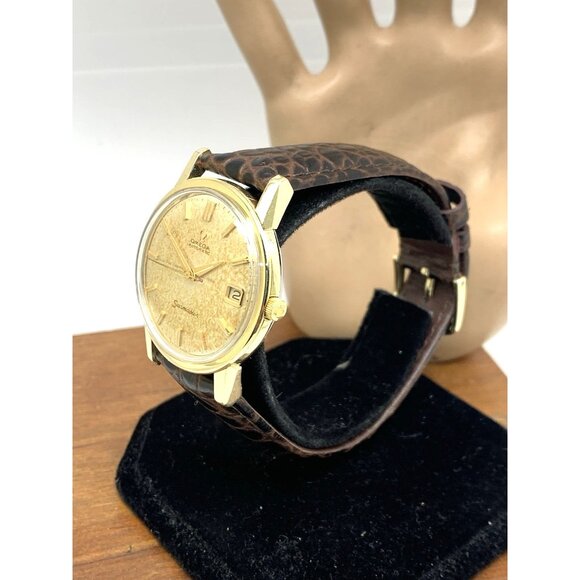 Omega Seamaster 166.03 Men's Watch Vintage 1965 Swiss Automatic Gold Tone 34mm - Picture 2 of 14